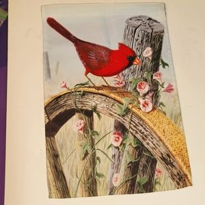Cardinal Small Garden Lawn Flag